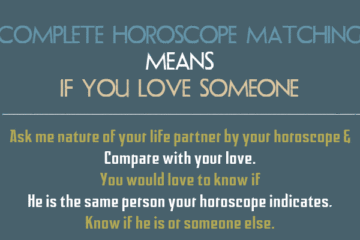 How to match horoscopes